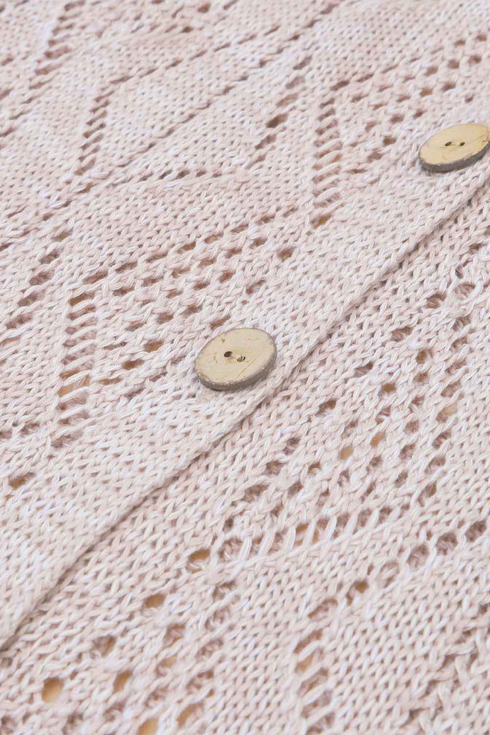 Mckenzie Hollow-out Openwork Knit Cardigan