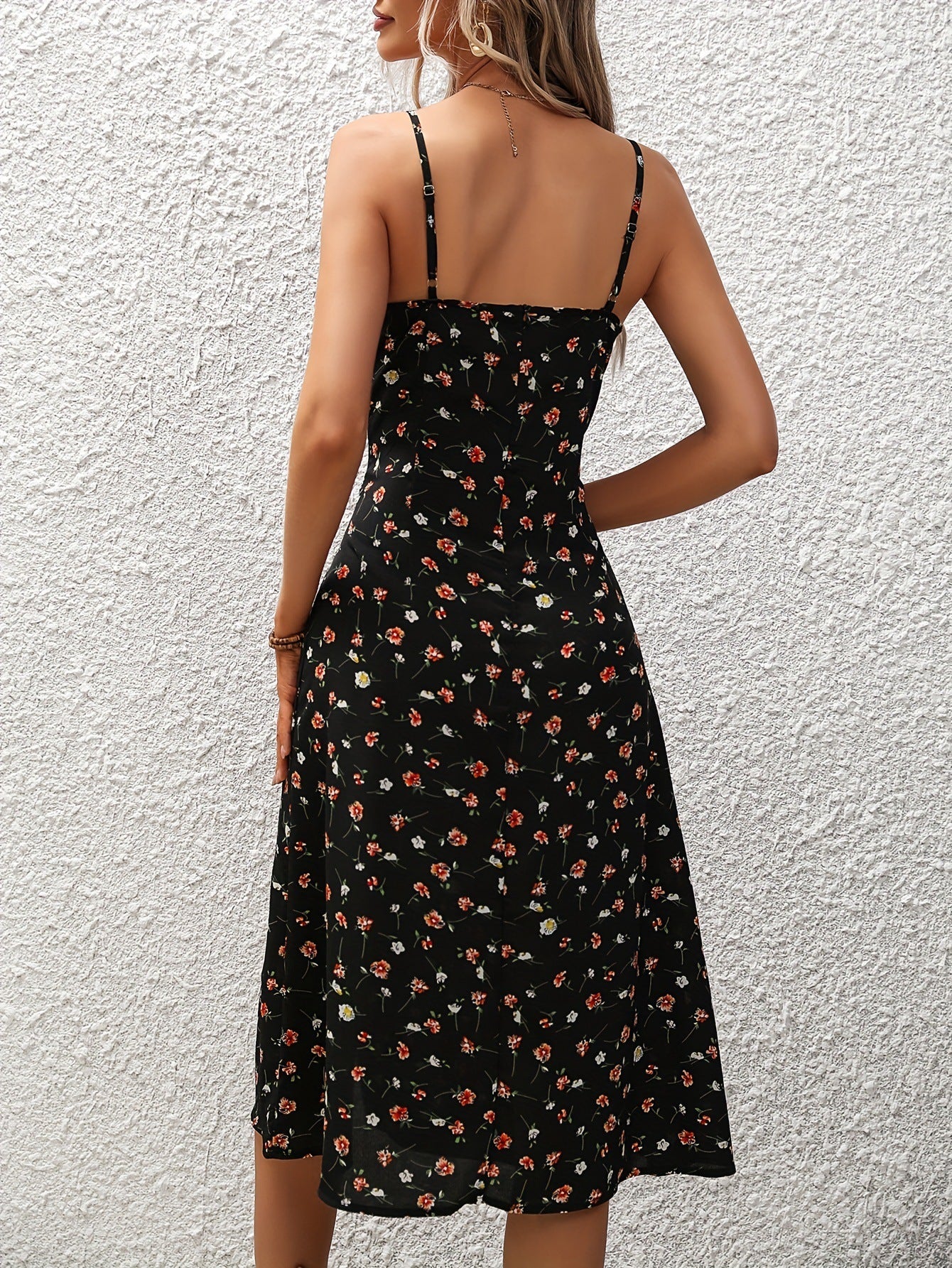 Polka Dot Suspender Dress - New Summer Sexy Split Long Dress for Women - The Eggy's store