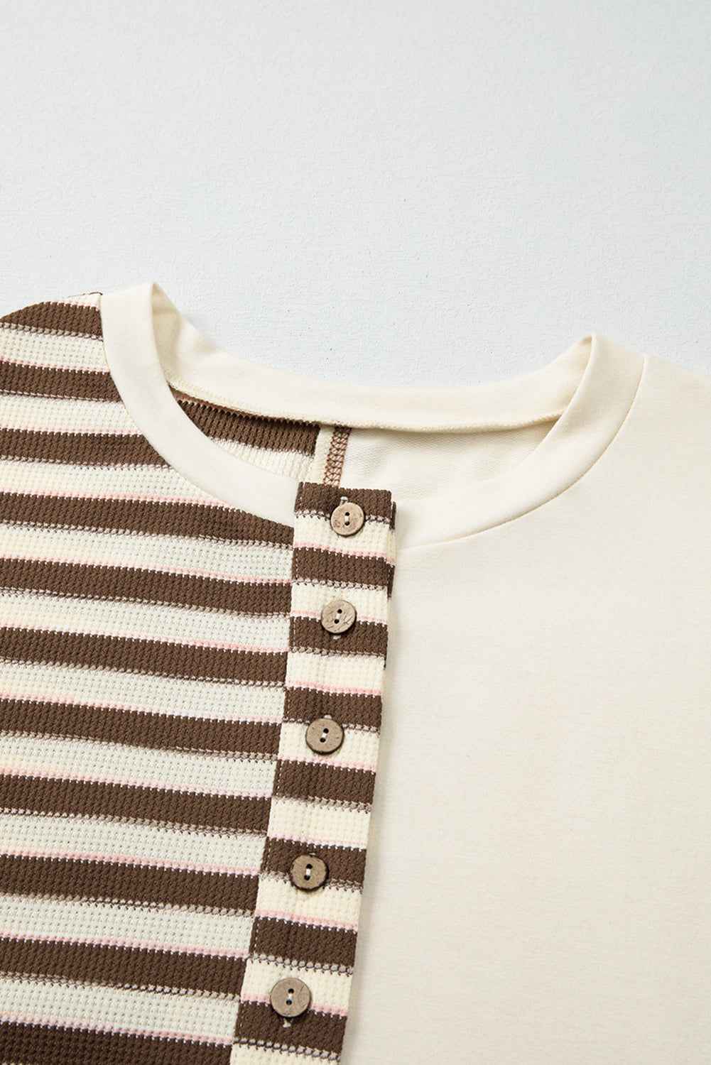 Ariana Stripe Stitched Oversized Sweatshirt