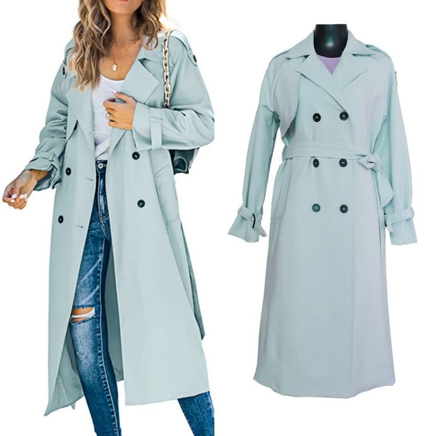 Women's Casual Windbreaker Jacket - Fashionable Solid Color Outerwear for Women - The Eggy's store