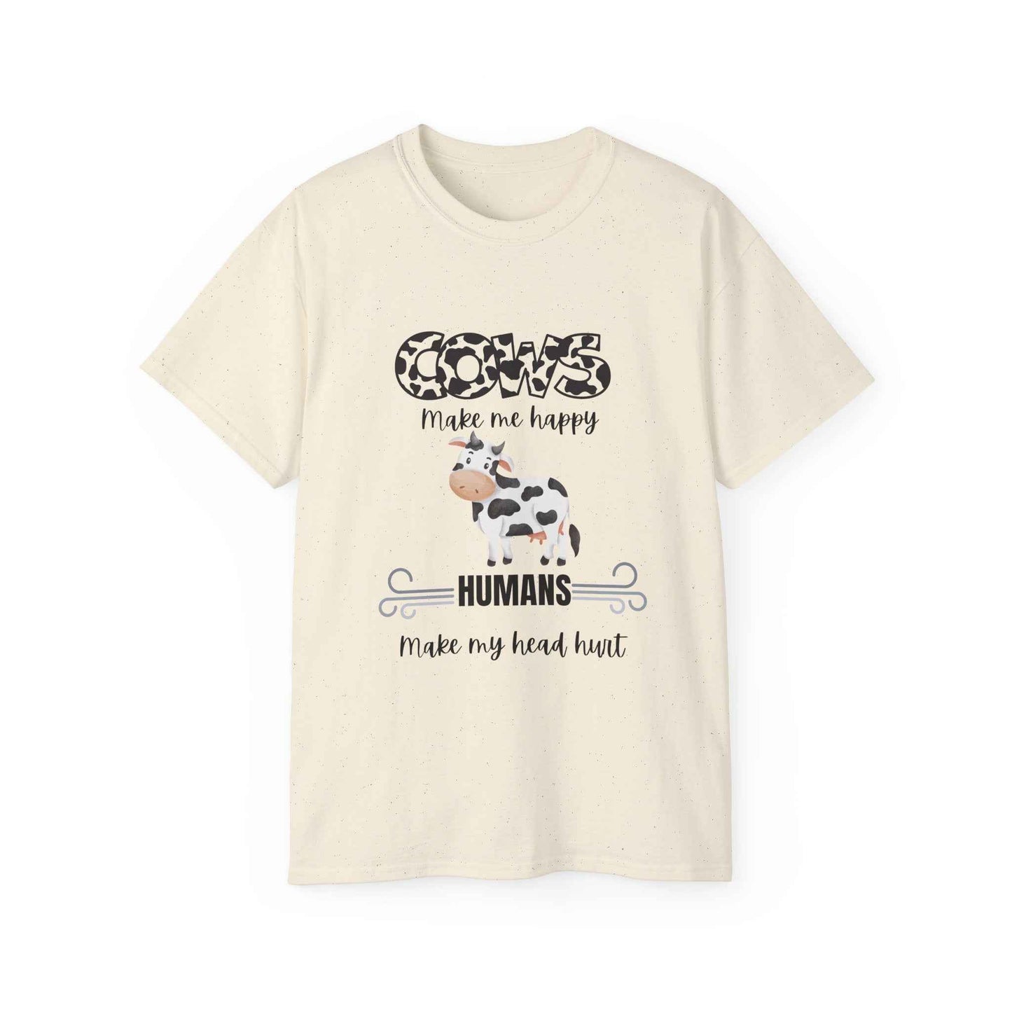 Grumpy Cow Adult T-shirt