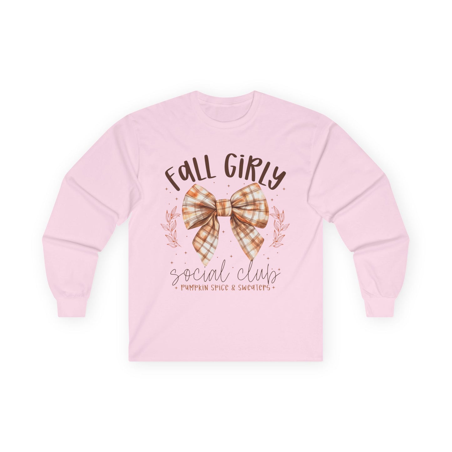 Fall Girly Long Sleeve Women's T-shirt for Cozy Autumn Days, Perfect for Pumpkin Spice Lovers, Casual Outing, Gift Idea