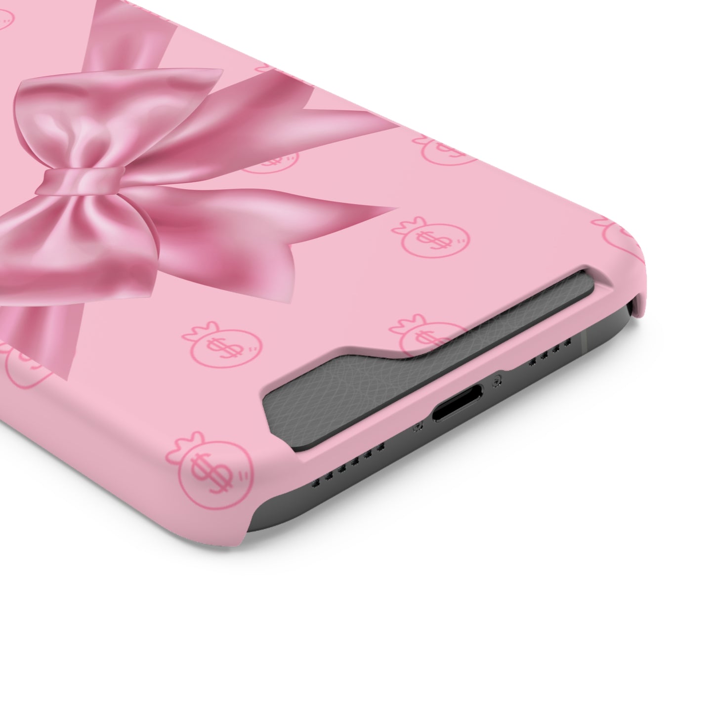 Money and Bows Phone Case with Card Holder