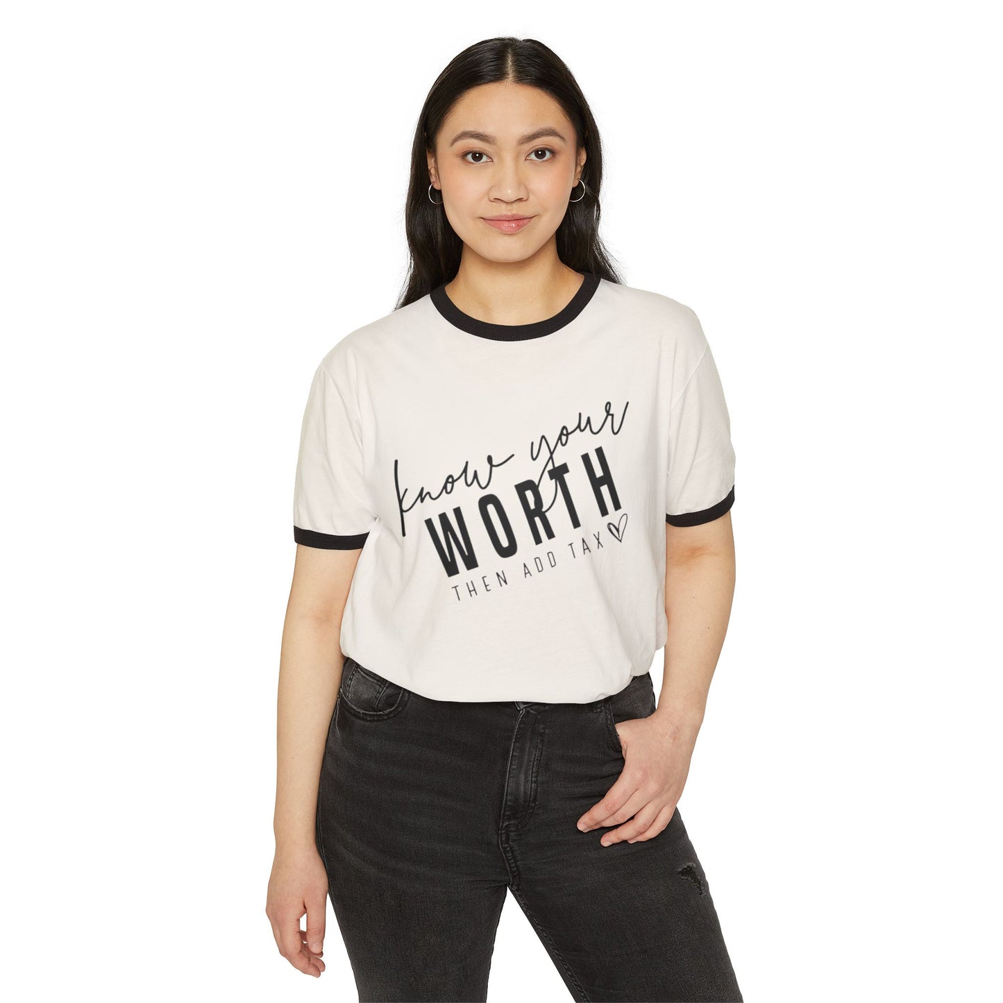 Know Your Worth T-Shirt – Casual Wear for Women & Motivational Self-Care Gift - The Eggy's store