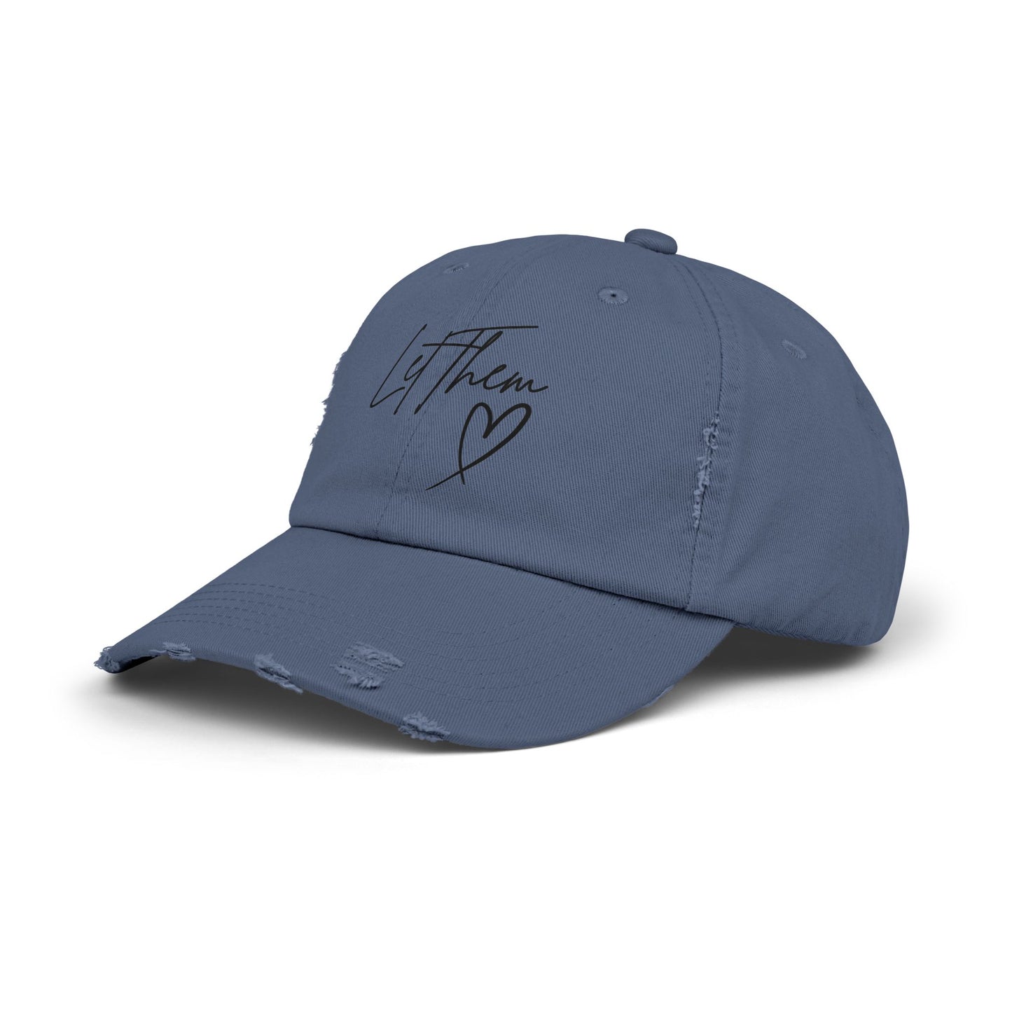 Let Them Distressed Hat Design - Unique Distressed Hat Design - The Eggy's store