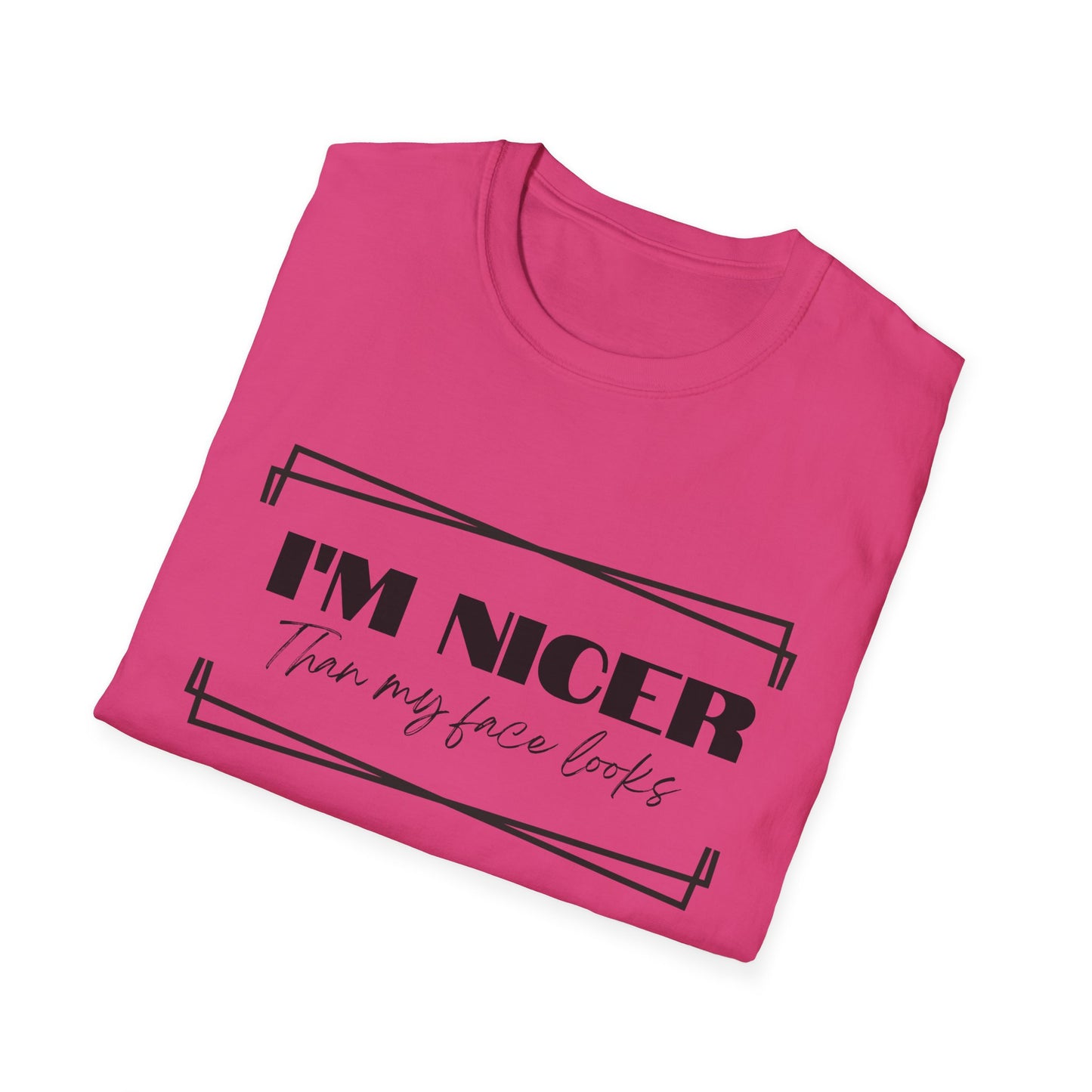 Nicer than My Face T-Shirt - Stylish and Fun Women's T-shirt