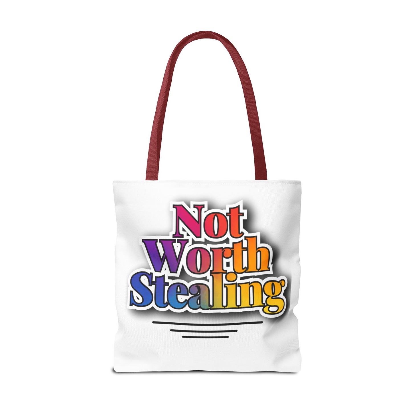 Not Worth Stealing Tote Bag - Unique and Fun Design - The Eggy's store
