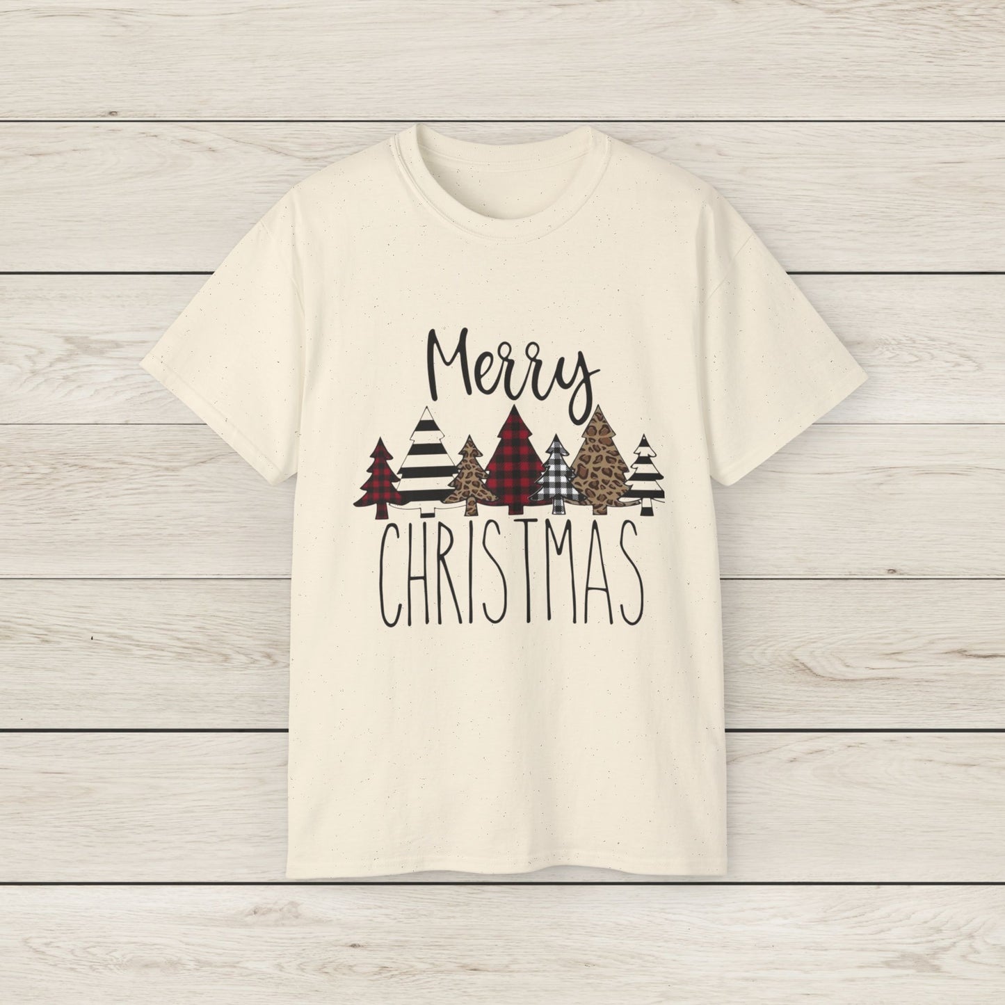 Merry Christmas Unisex Tee, Holiday Shirt, Christmas Gift, Cozy Casual Wear, Seasonal Fashion, Winter Apparel