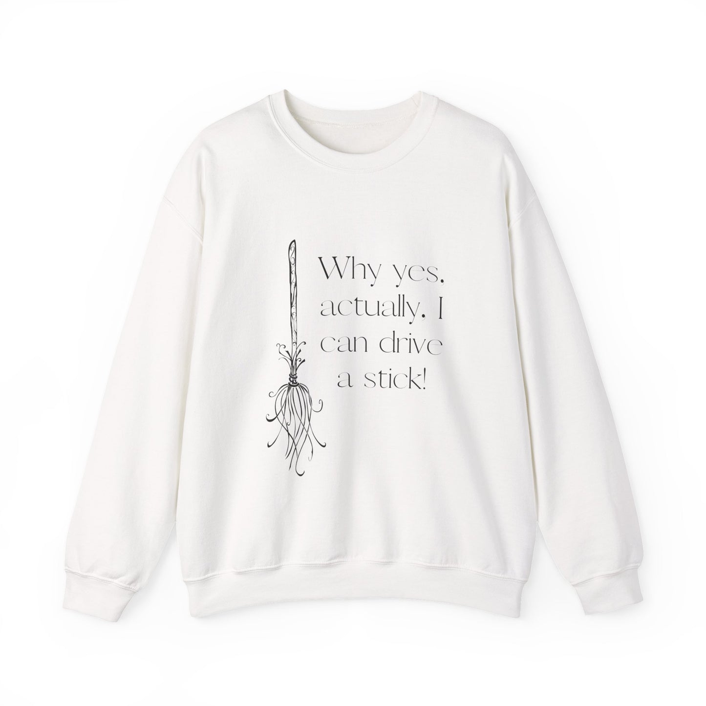 Whimsical Witch Crewneck Sweatshirt, Cozy Fall Fashion, Halloween Gift, Magical Sweatshirt, Unisex Spooky Apparel