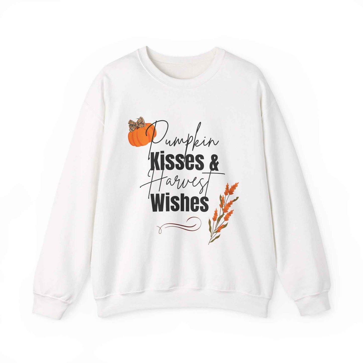 Pumpkin Kisses: Adult Crewneck Sweatshirt