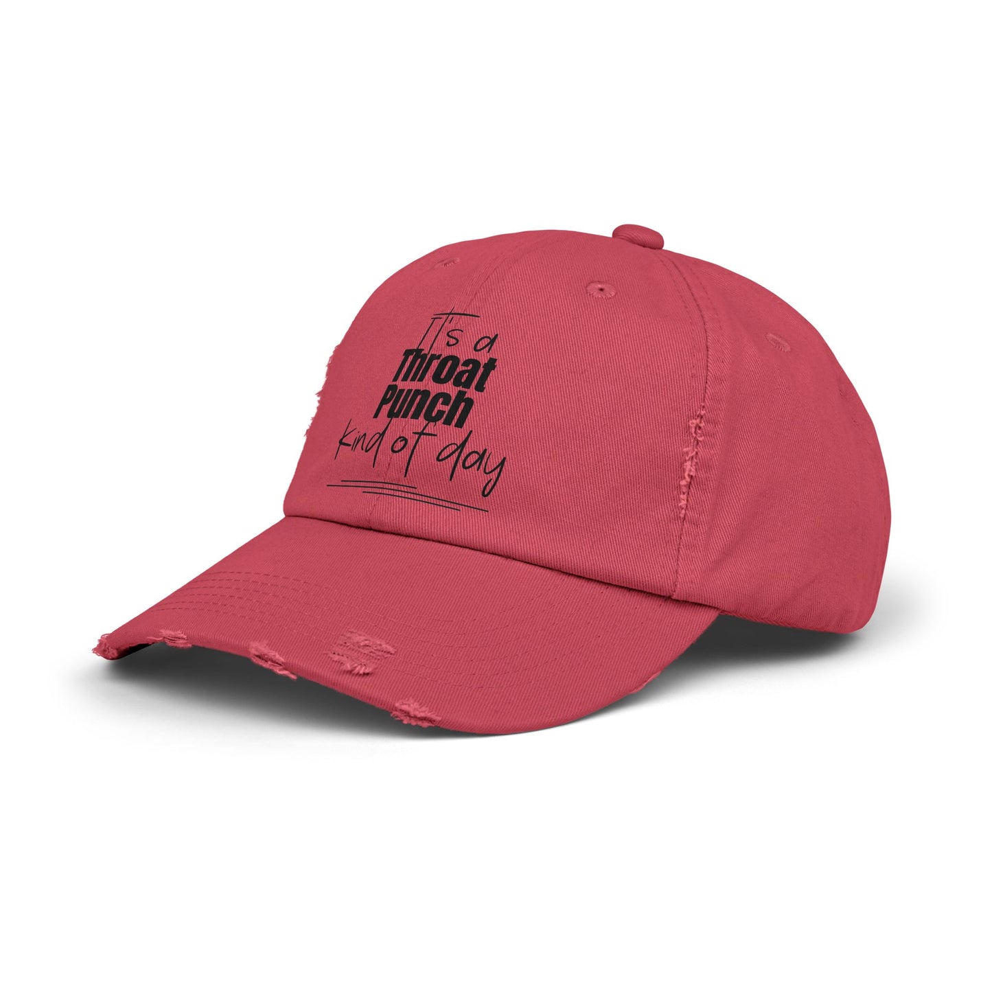 Throat Punch Hat: Unisex Distressed Cap - The Eggy's store