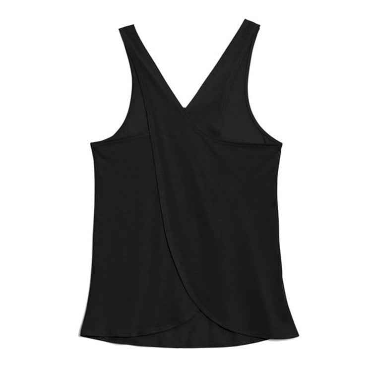 Women's Solid Wrap Back Sports Tank Top