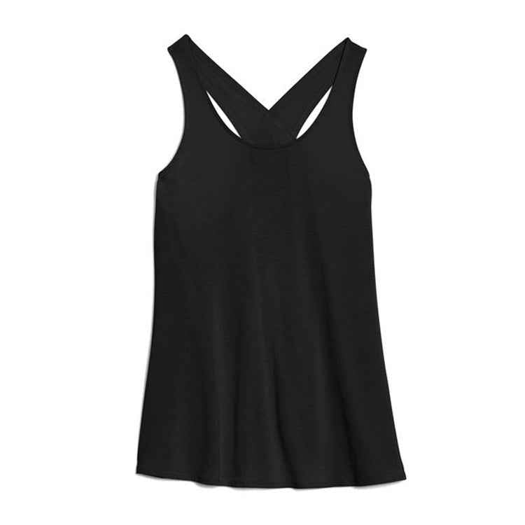 Women's Solid Wrap Back Sports Tank Top