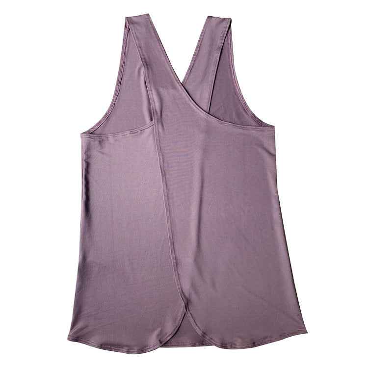 Women's Solid Wrap Back Sports Tank Top