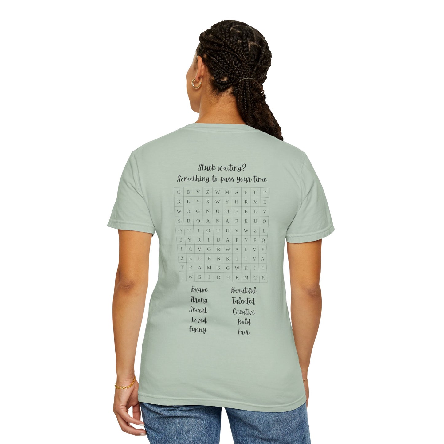 Word Search Women's T-shirt - Fun Puzzle Design for Adults - The Eggy's store