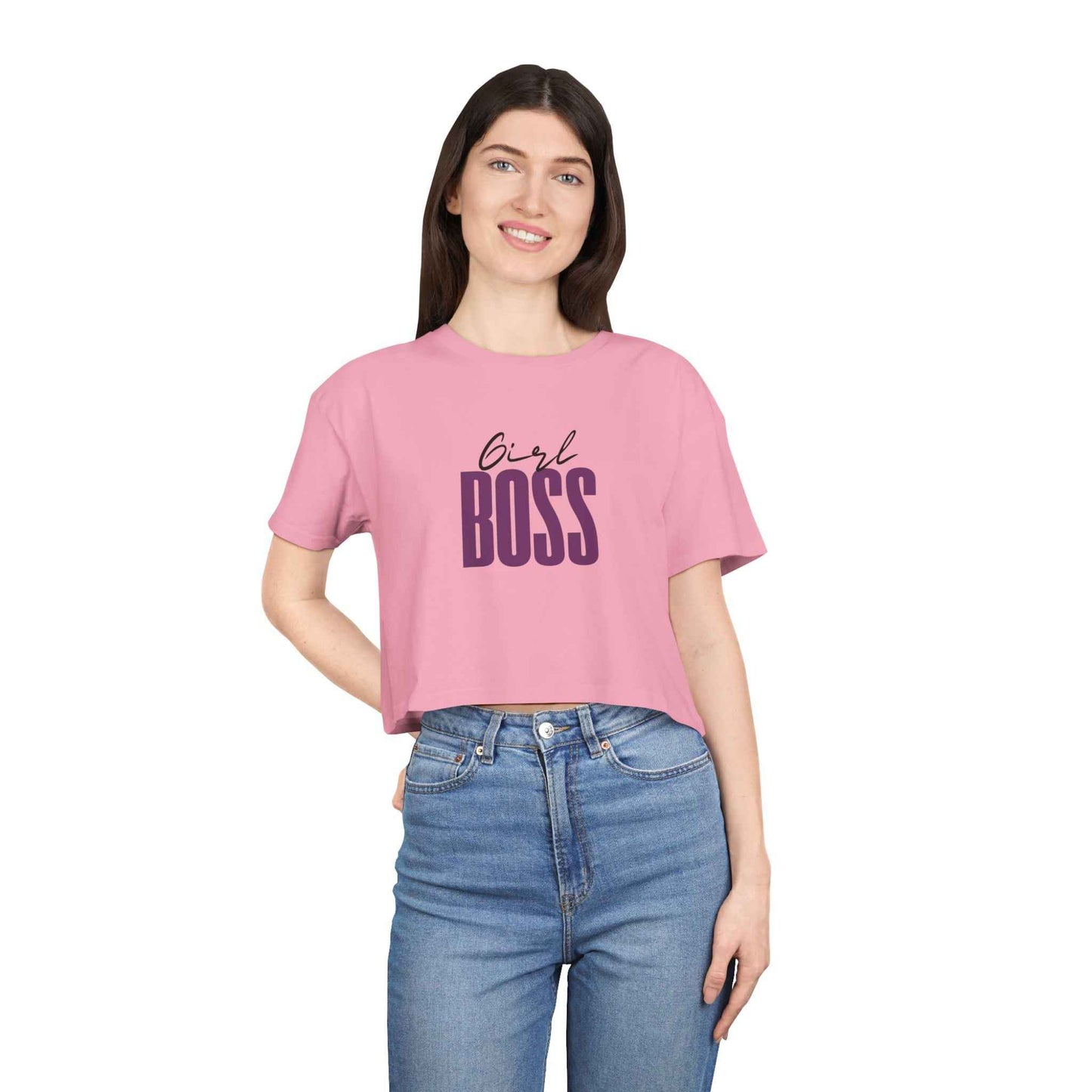 Girl Boss Adult Crop T-Shirt