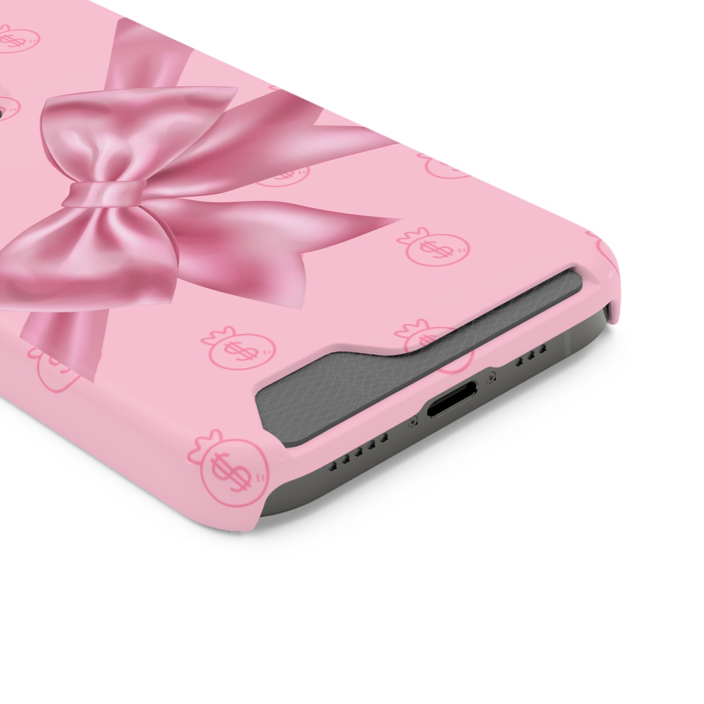 Money and Bows Phone Case with Card Holder