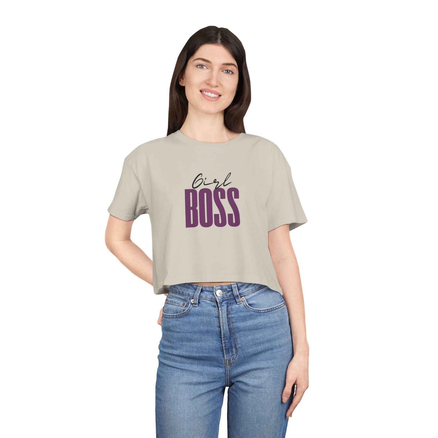 Girl Boss Adult Crop T-Shirt