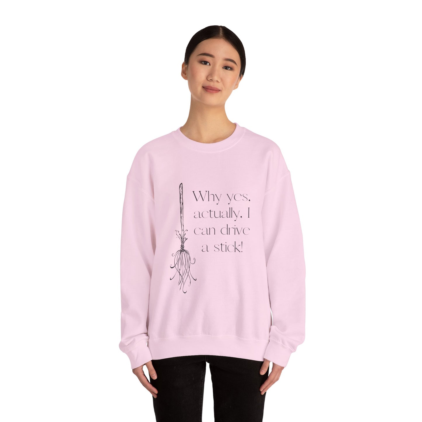 Whimsical Witch Crewneck Sweatshirt, Cozy Fall Fashion, Halloween Gift, Magical Sweatshirt, Unisex Spooky Apparel