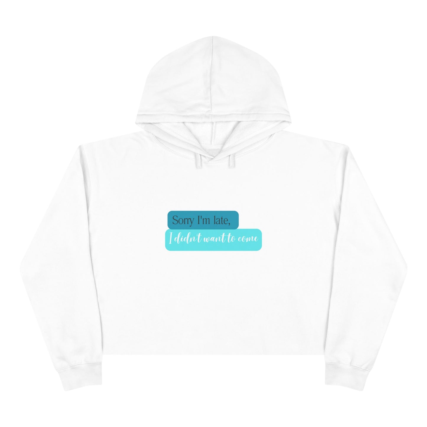 Sorry Crop Hoodie: Stylish Adult Sweatshirt for Comfort and Style Women's Top - The Eggy's store