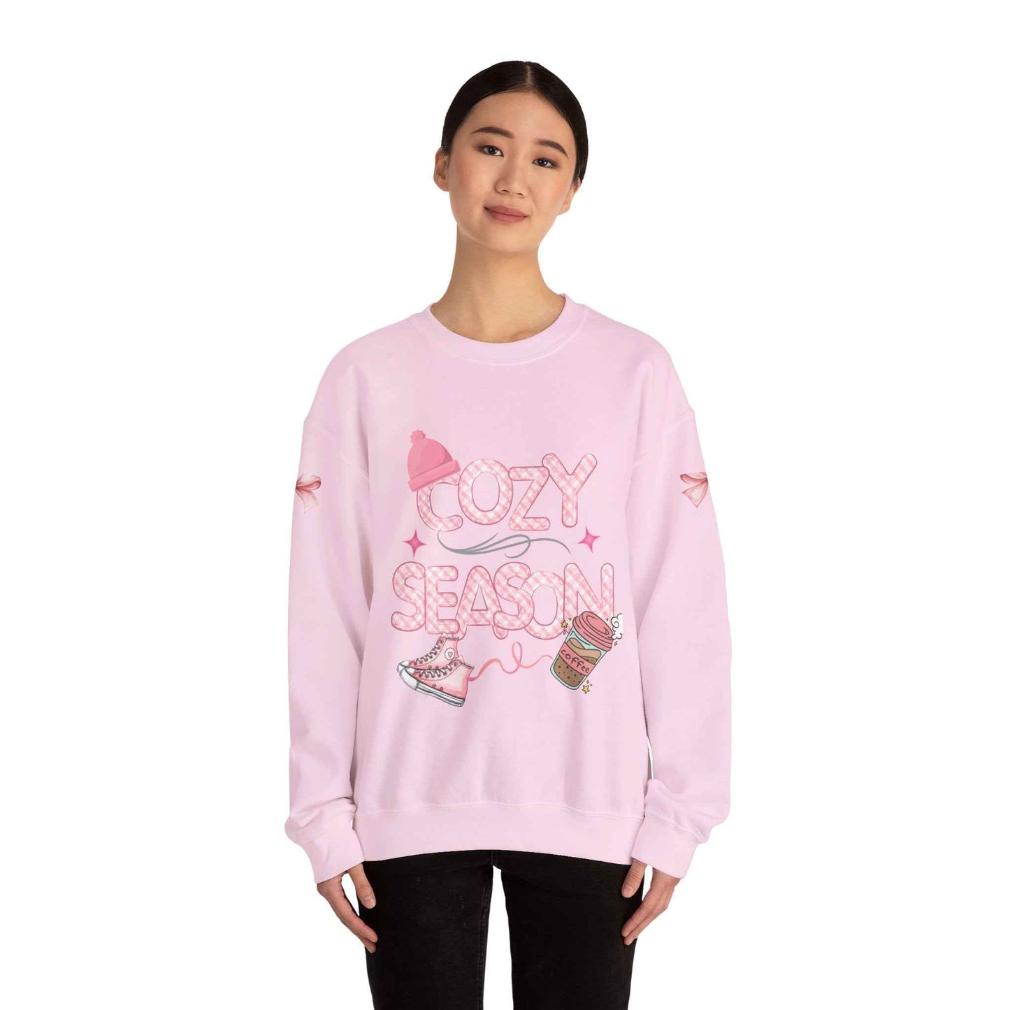 Pink Cozy Adult Sweatshirt - Comfortable Crewneck Women's Top
