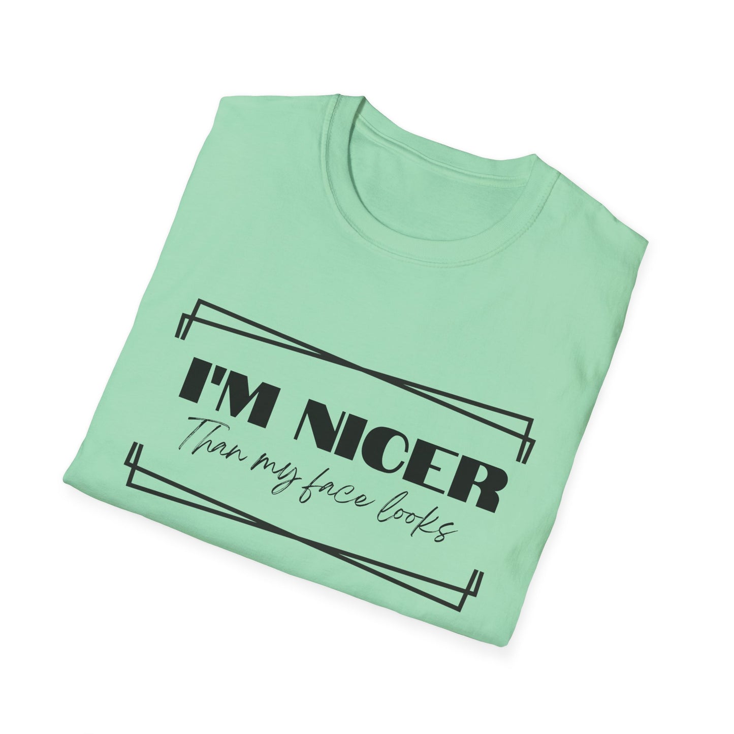 Nicer than My Face T-Shirt - Stylish and Fun Women's T-shirt