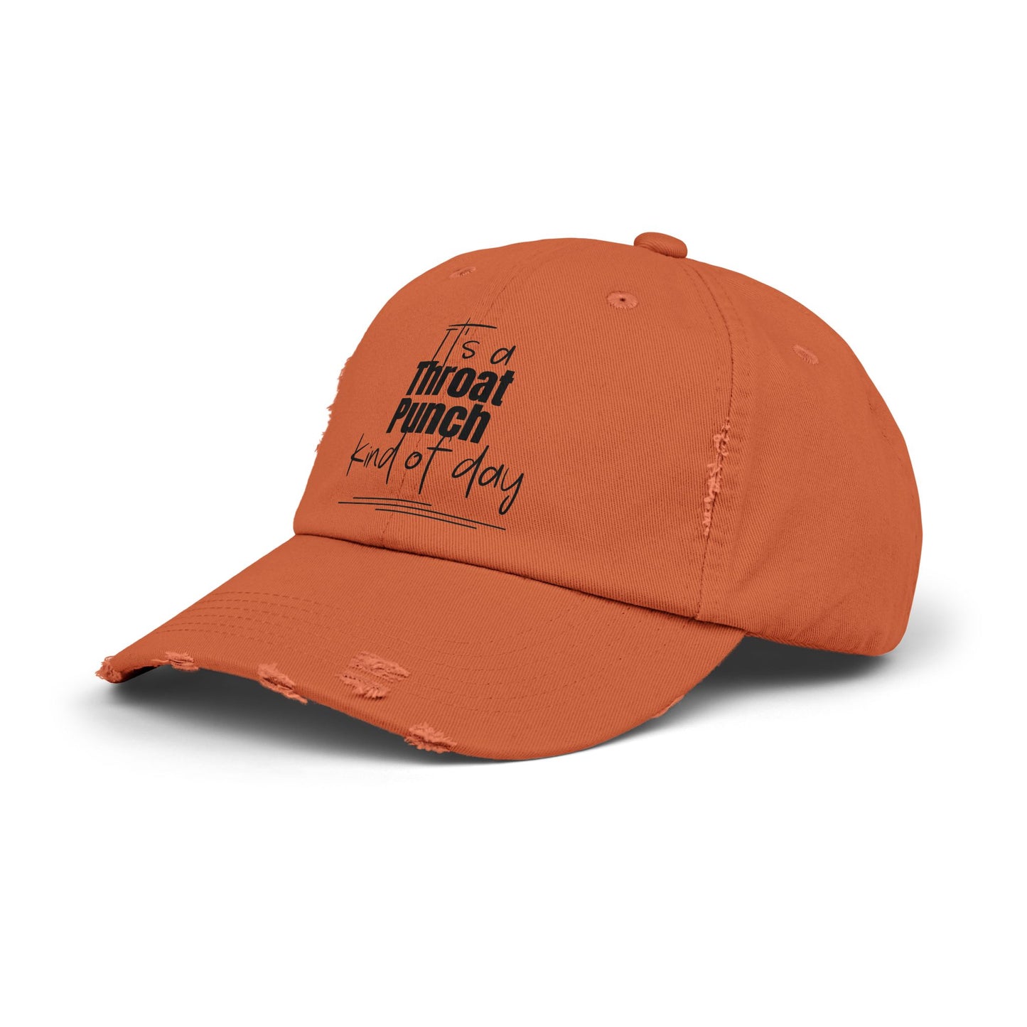 Throat Punch Hat: Unisex Distressed Cap - The Eggy's store
