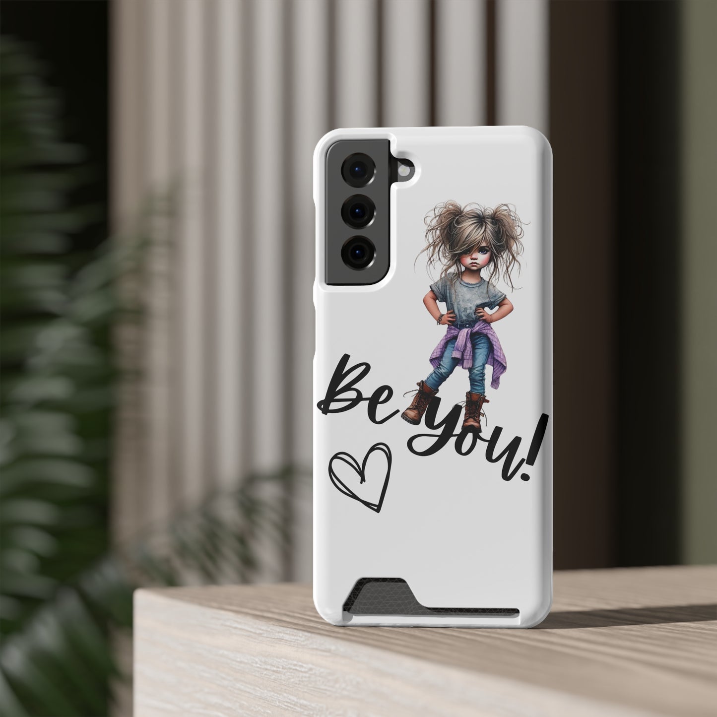 Be You Phone Case With Card Holder - Stylish and Functional Be You Phone Case