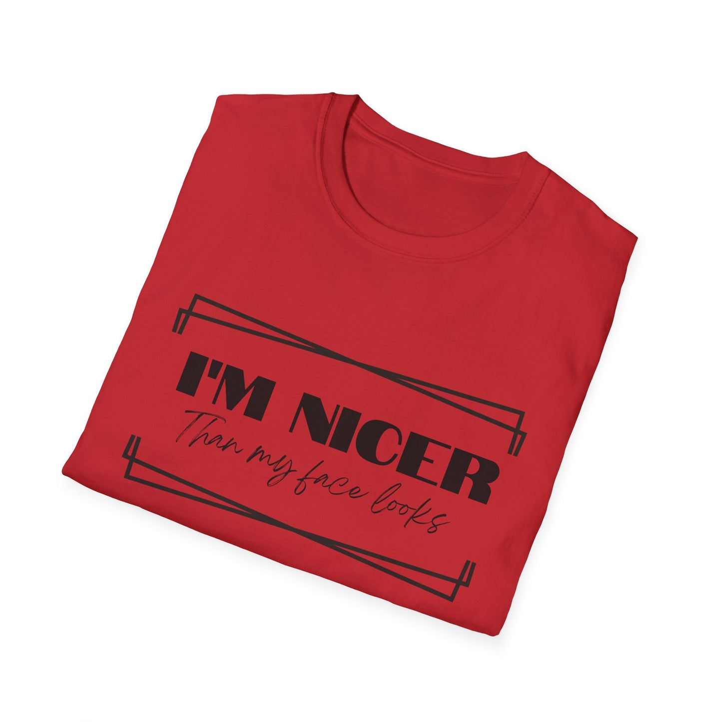 Nicer than My Face T-Shirt - Stylish and Fun Women's T-shirt