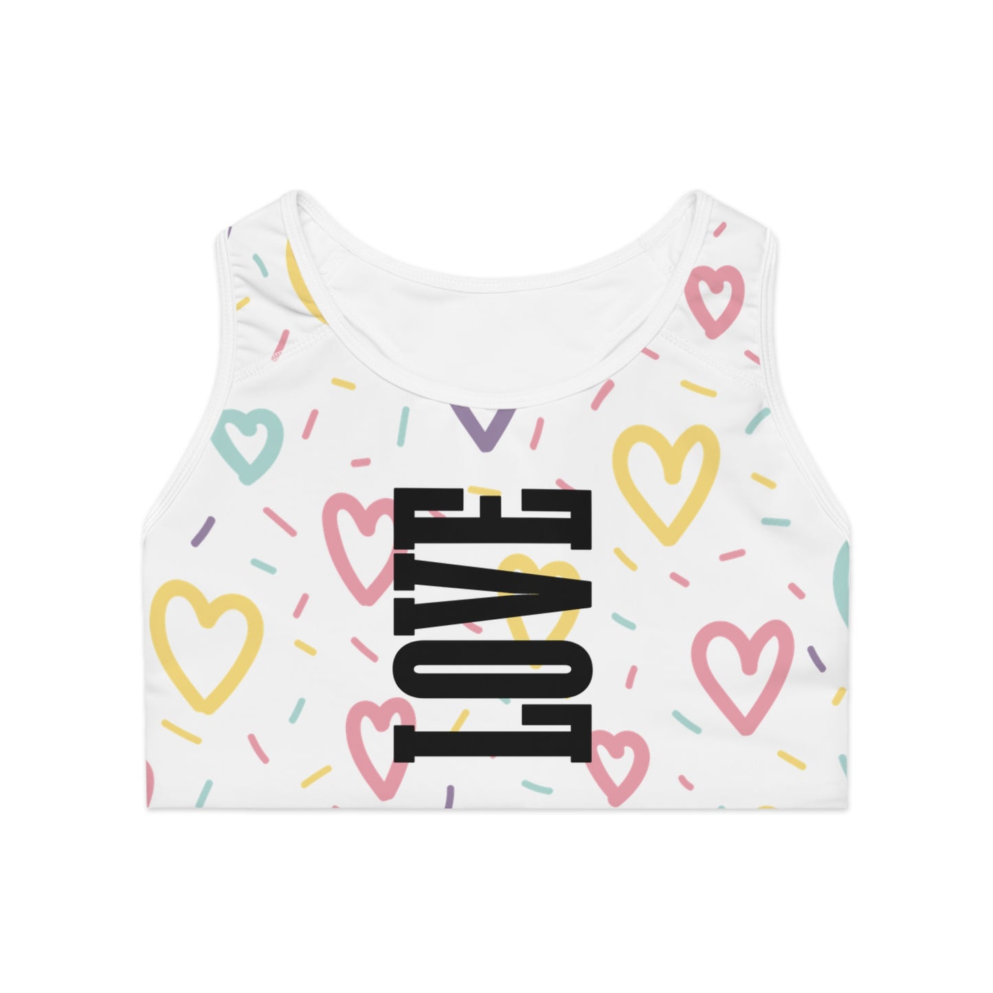 Heart Love Sports Bra for Women - Comfortable and Stylish Fitness Wear - The Eggy's store