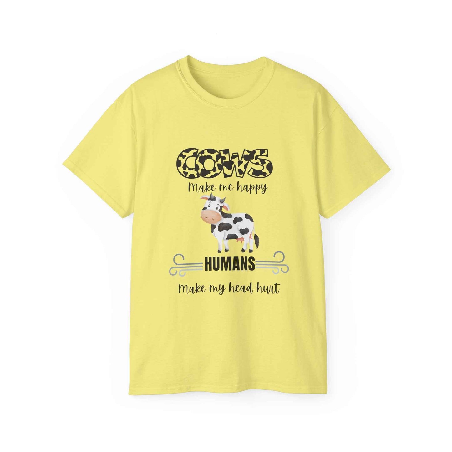 Grumpy Cow Adult T-shirt