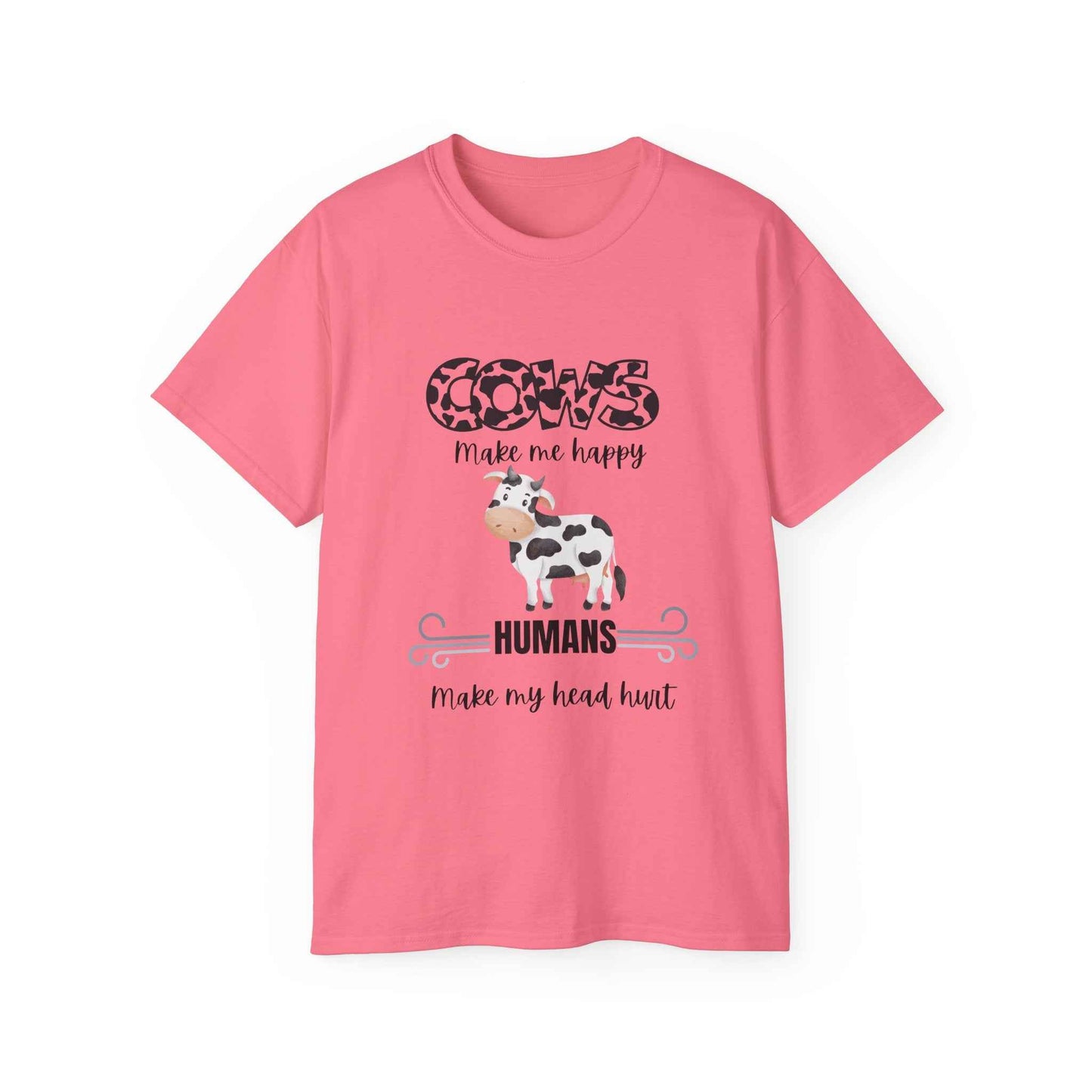 Grumpy Cow Adult T-shirt