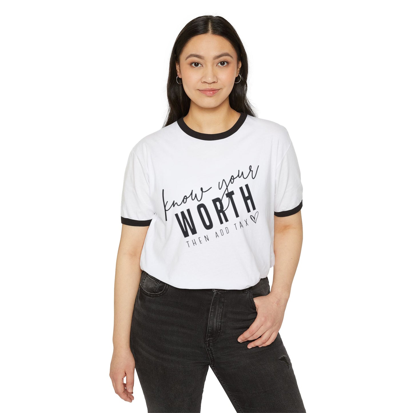 Know Your Worth T-Shirt – Casual Wear for Women & Motivational Self-Care Gift - The Eggy's store