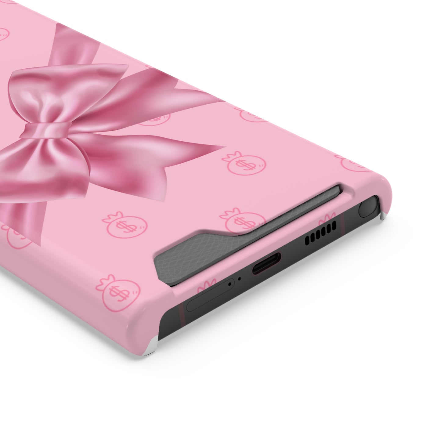 Money and Bows Phone Case with Card Holder