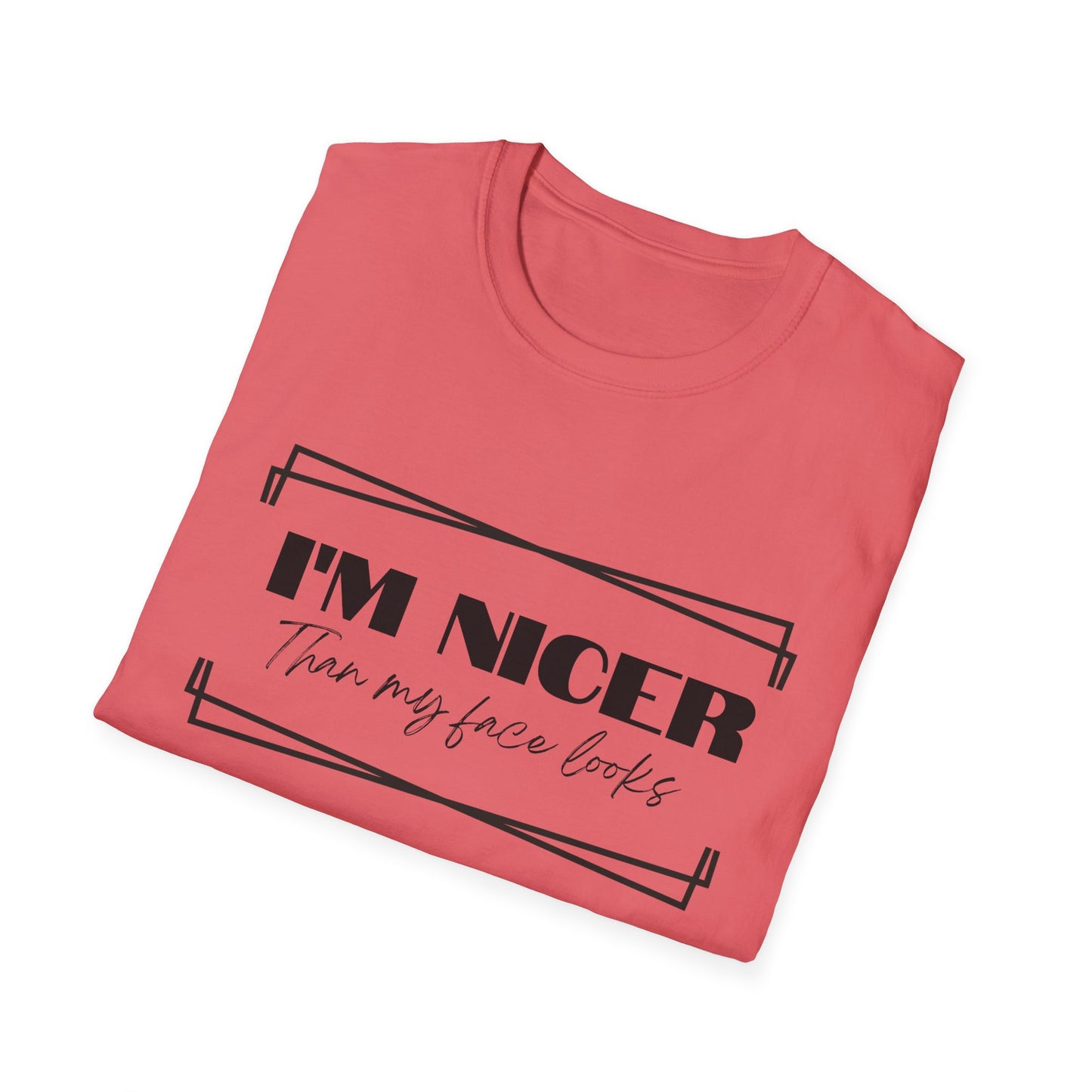 Nicer than My Face T-Shirt - Stylish and Fun Women's T-shirt