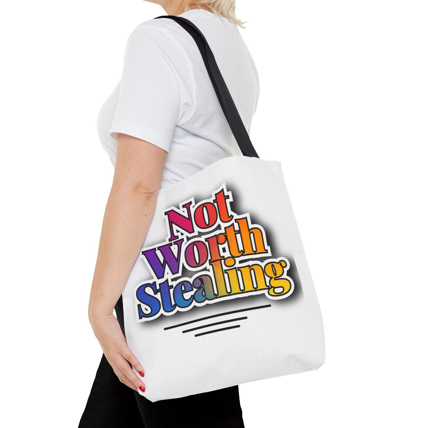 Not Worth Stealing Tote Bag - Unique and Fun Design - The Eggy's store