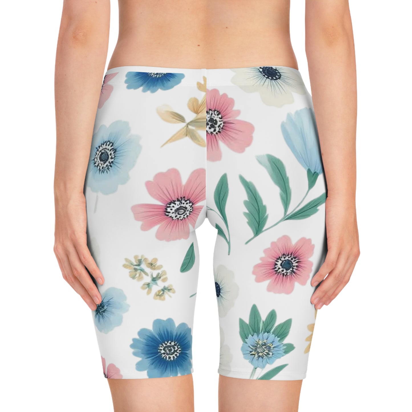 Flower Bike Shorts for Women - Floral Women's Cycling Shorts - The Eggy's store