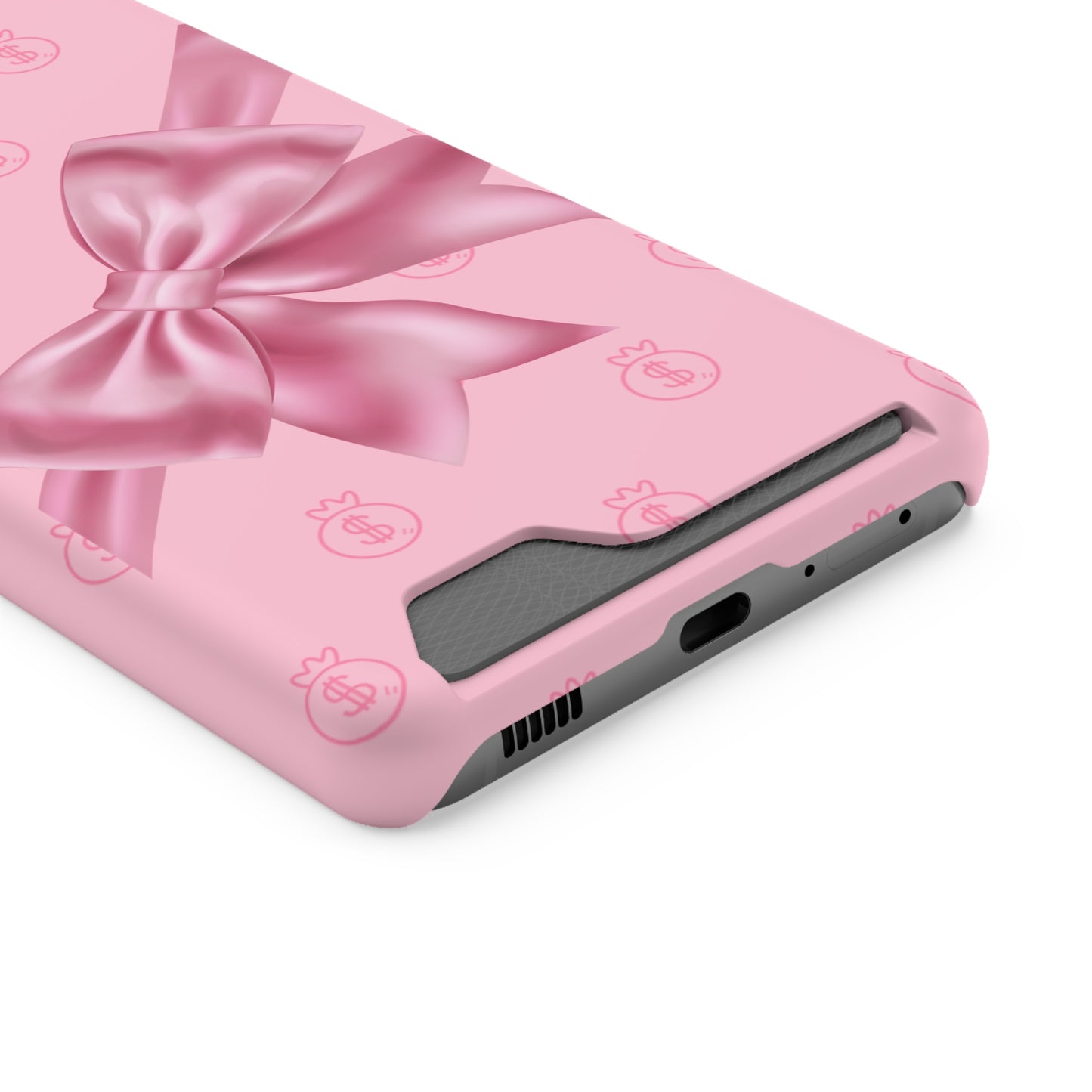 Money and Bows Phone Case with Card Holder