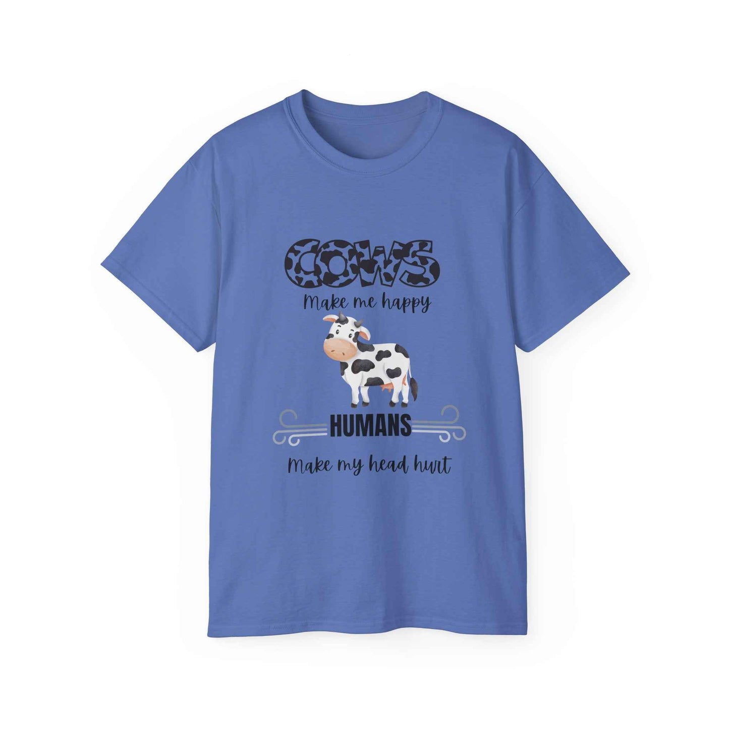 Grumpy Cow Adult T-shirt