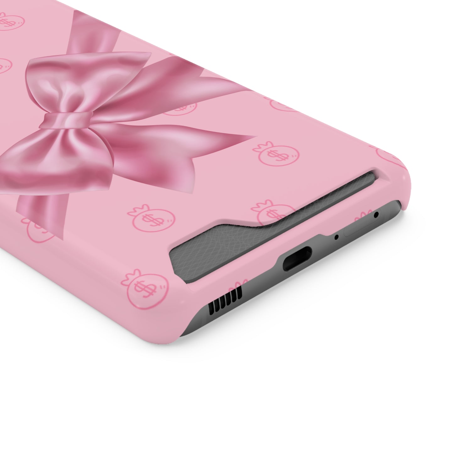 Money and Bows Phone Case with Card Holder