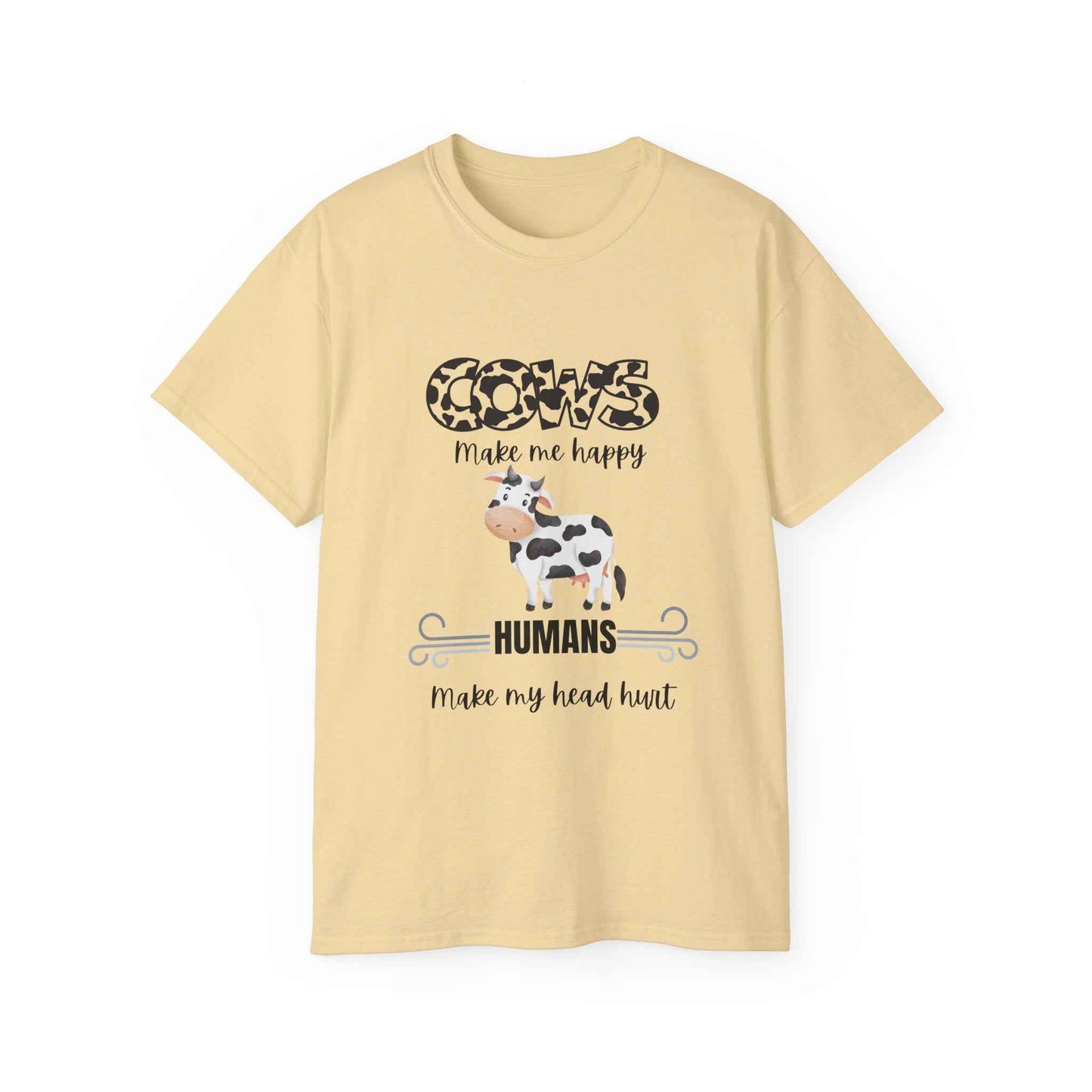 Grumpy Cow Adult T-shirt