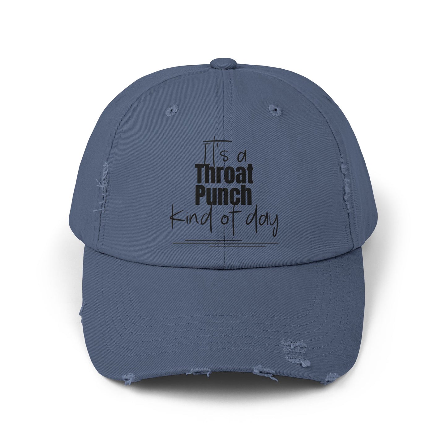 Throat Punch Hat: Unisex Distressed Cap - The Eggy's store