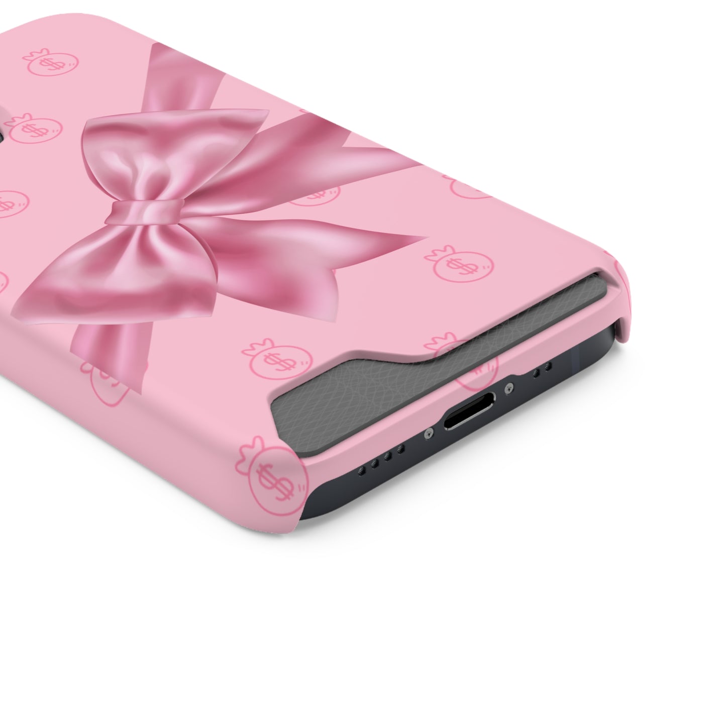 Money and Bows Phone Case with Card Holder