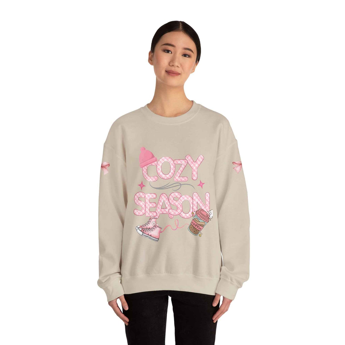 Pink Cozy Adult Crewneck Sweatshirt