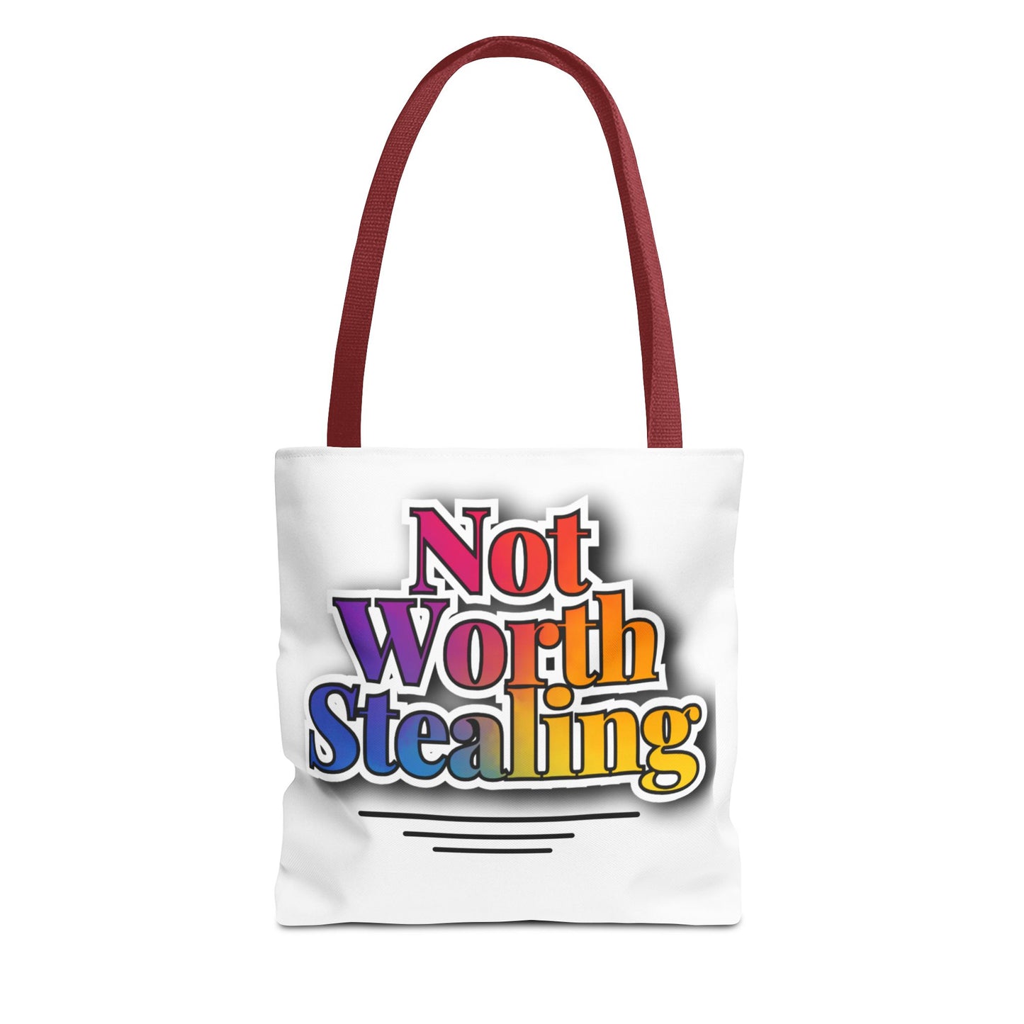 Not Worth Stealing Tote Bag - Unique and Fun Design - The Eggy's store