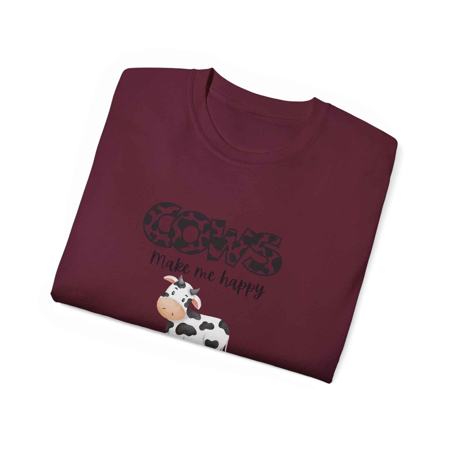 Grumpy Cow Adult T-shirt