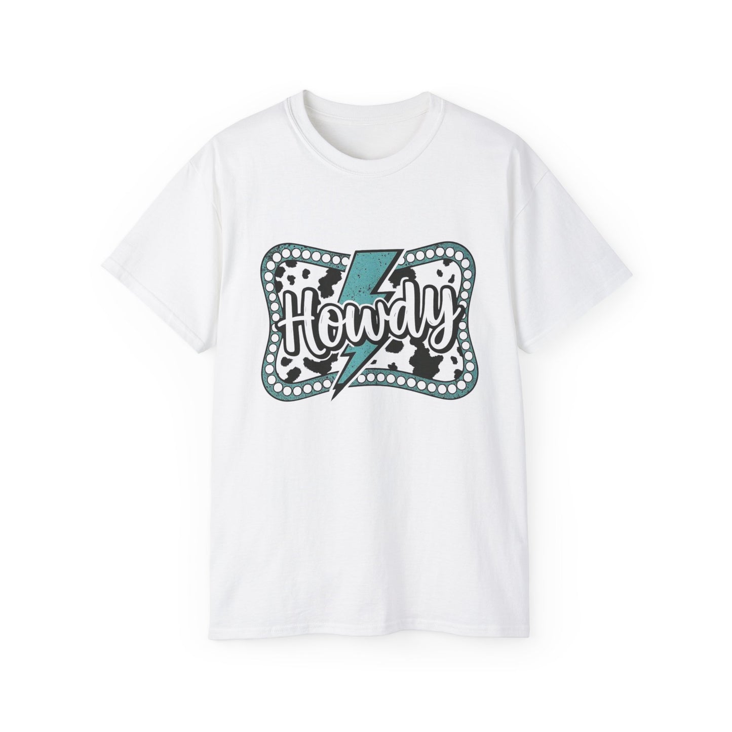 Howdy Lightning Graphic Tee - Fun Unisex Cotton Women's T-Shirt for Summer, Festivals, Casual Wear - The Eggy's store