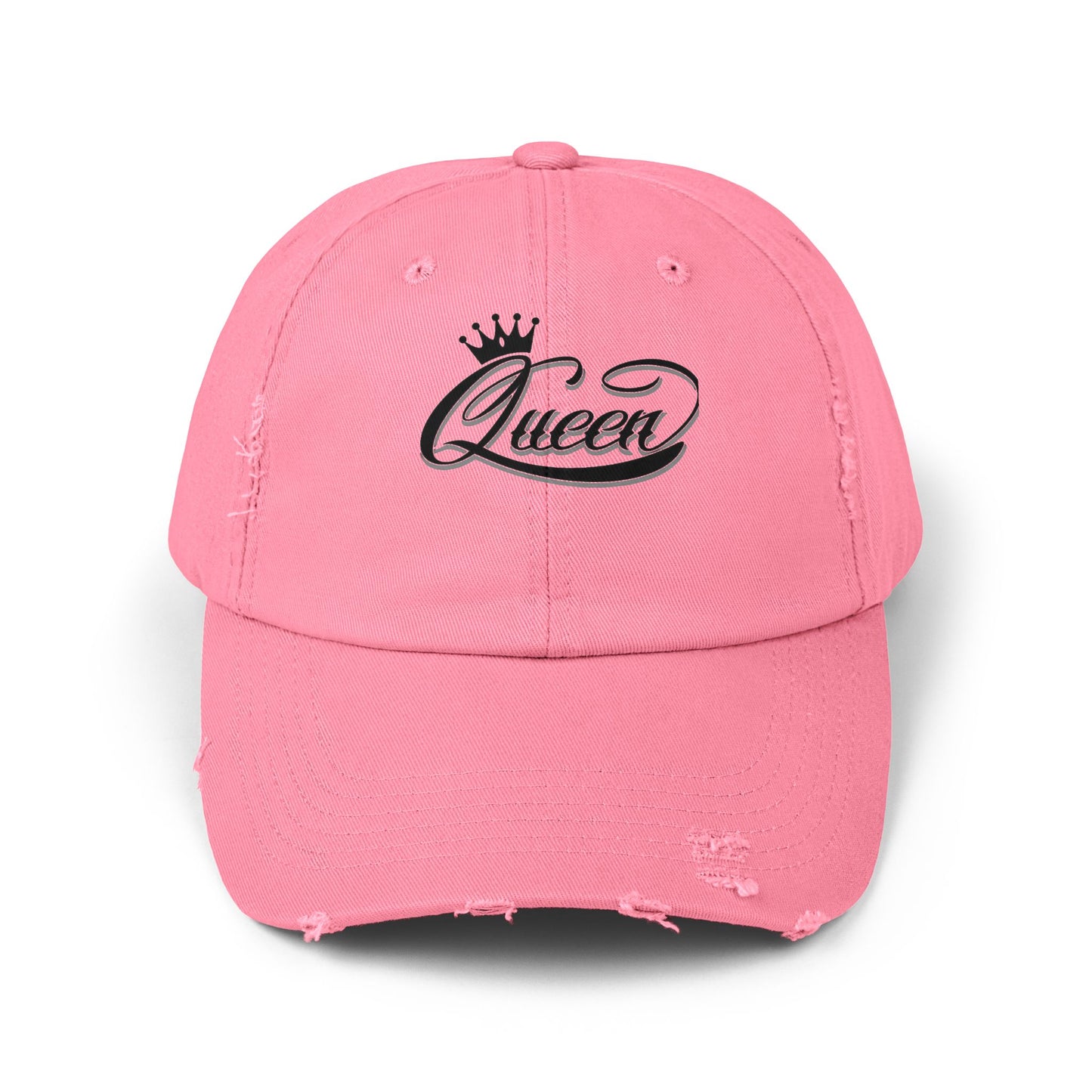 Distressed Queen Cap - Vintage Style Unisex Baseball Hat, Hip Hop Headgear & Streetwear Fashion Accessory - The Eggy's store