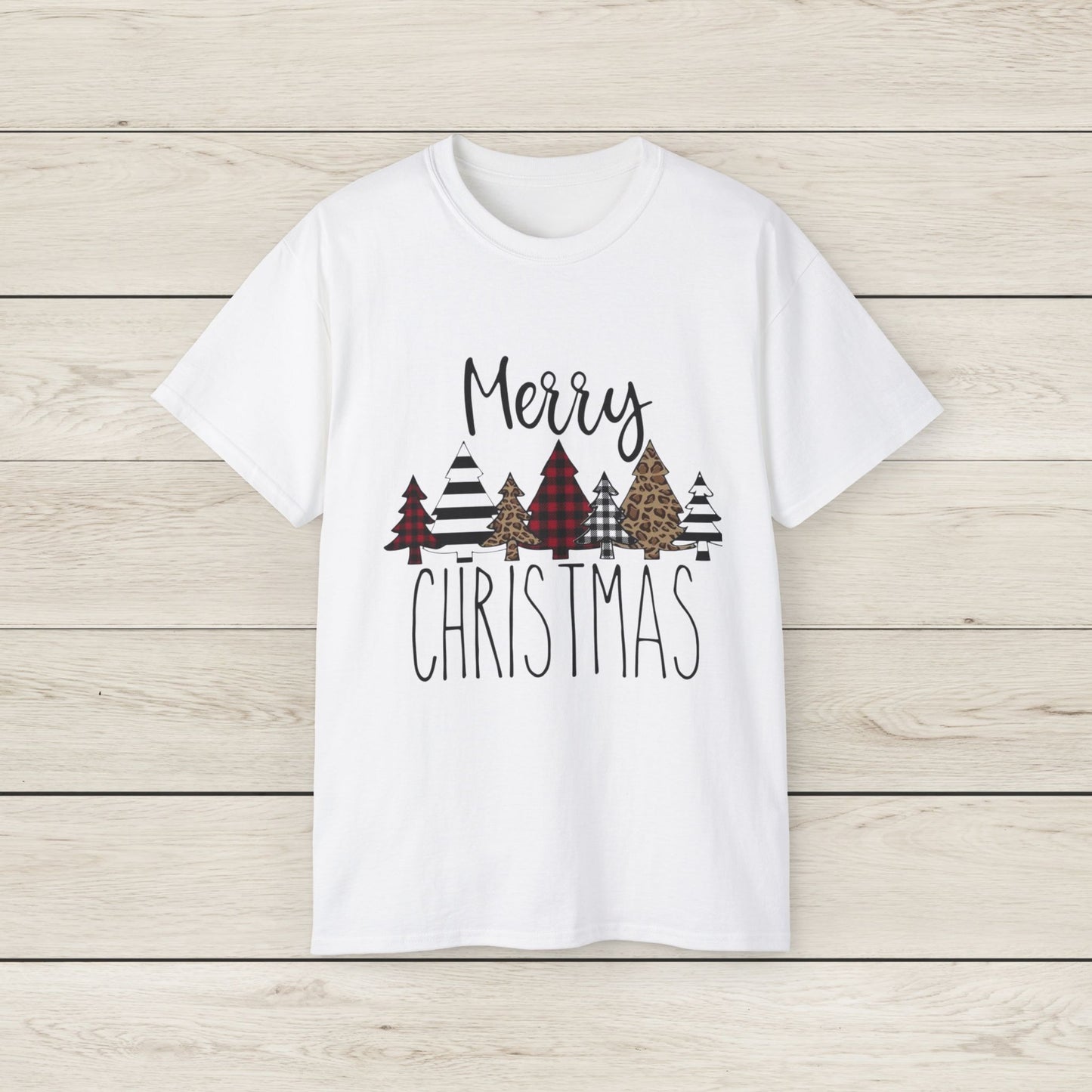 Merry Christmas Unisex Tee, Holiday Shirt, Christmas Gift, Cozy Casual Wear, Seasonal Fashion, Winter Apparel