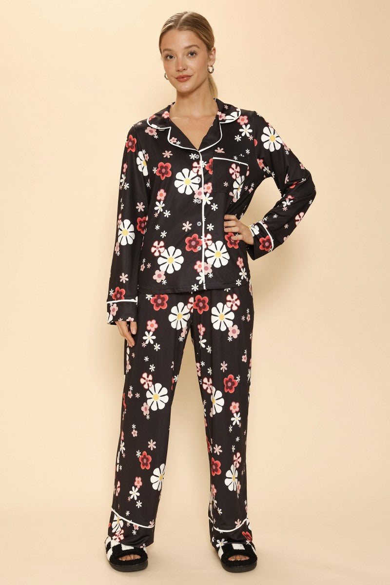 Two-Piece Floral Pajamas